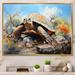 Bayou Breeze Turtle On Land I - Animals Wall Decor Metal | 24 H x 32 W x 1 D in | Wayfair A22FD24132E6401C81903824D0F889C9