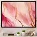 Mercer41 Pink & Gold Enchanted Spills II - Abstract Wall Art Prints Metal | 30 H x 40 W x 1.5 D in | Wayfair E3DA2508AA7B4FA9AC2C98AE2F8F2320