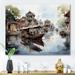 Winston Porter Boat In Vietnam Floating Markets I Framed On Canvas Print Plastic | 34 H x 44 W x 1.5 D in | Wayfair