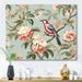 Red Barrel Studio® Chinoiserie w/ Birds & Peonies XII - Floral Canvas Wall Art Canvas, Cotton | 30 H x 30 W x 1 D in | Wayfair