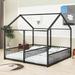 Isabelle & Max™ Alantae Metal Twin Size House Platform Beds Metal in Black | 67.1 H x 77.5 W x 80.3 D in | Wayfair 1D2CD487D7C44585AAE58867A01CFB87