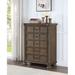 Darby Home Co Trondheim 38.6" W 5 - Drawer Chest in Walnut Wood in Brown/Green | 53.25 H x 38.6 W x 18.4 D in | Wayfair