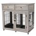 Tucker Murphy Pet™ Dog Crate Furniture, Wood in Gray | 37.6 H x 39.4 W x 23.6 D in | Wayfair 55CB0CF89D1A4B749D05E3E4FECD6CEF