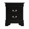 Alcott Hill® Bynaker Manufactured Wood Nightstand Wood in Black | 24 H x 21 W x 16 D in | Wayfair E46337B04138441196B80798F5AF275D