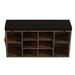 Latitude Run® 10 Pair Shoe Storage Bench in Black/Brown | 20.8 H x 40.9 W x 11.9 D in | Wayfair F4CC4424E9FA4C87941BB26CF7F3D665