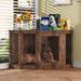 Tucker Murphy Pet™ 52" Corner Dog Crate Wood Furniture For Large/medium/small Dog Indoor Use Wood in Brown | 29 H x 52 W x 27 D in | Wayfair