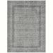 Gray/White 120 x 96 x 0.25 in Area Rug - Dakota Fields Axilen Area Rug w/ Non-Slip Backing Polyester/Cotton | 120 H x 96 W x 0.25 D in | Wayfair