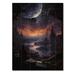 Latitude Run® Astrology Star Gazing Realistic II On Wood Print Metal in Brown | 40 H x 30 W x 0.78 D in | Wayfair 74F77C33FFA54C259EB47E5BF259ABE8