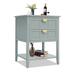 Winston Porter Menisha Solid Wood Nightstand Wood in Gray | 28.55 H x 15.75 W x 22.05 D in | Wayfair 2AB8A860267A440DB193186515D1104D