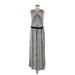 Daisy Fuentes Casual Dress: Silver Dresses - Women's Size Medium