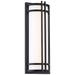 Skyscraper 18"H x 7"W 1-Light Outdoor Wall Light in Black