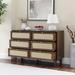 Wooden Antique Six Drawer Bedroom Dresser