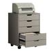 5 Drawer Chest, Mobile File Cabinet with Wheels,Mobile Printer Stand