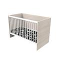 Lit 120x60 transformable en mélamine beige