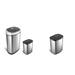 Automatic Touchless Infrared Motion Sensor Trash Can Combo Set, 13 Gal 50L & 2 Gal 8L & Automatic Touchless Trash Can