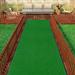 Sweet Home Stores Waterproof 3x17 Indoor/Outdoor Artificial Grass Rug for Patio Pet Deck 2 7 x 17 Green