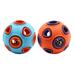 FRCOLOR 2PCS Pet Dog Toys Funny Dog Ball Sound Toy Creative Dog Ball Chewing Toys Educational Pet Ball Playing Novel Pet Dog Ball Training Toy Dog Large Built-in Bells Sound Ball Toy
