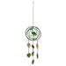 Wind Chime Flamingo Green & Gold 3D Sculpture Spinner Metal Hanging Decorations Ornaments Outdoor Lawn Yard Garden 31