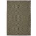 HomeRoots 5 x 8 ft. Black Geometric Stain Resistant Indoor & Outdoor Rectangle Area Rug - Black and Tan - 5 x 8 ft.