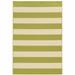 HomeRoots 3 x 5 ft. Green Geometric Stain Resistant Indoor & Outdoor Rectangle Area Rug - Green and Ivory - 3 x 5 ft.
