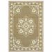 HomeRoots 3 x 5 ft. Tan Oriental Stain Resistant Indoor & Outdoor Rectangle Area Rug - Tan - 3 x 5 ft.