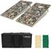 GoSports Tough Toss All Weather Cornhole Outdoor Game - 2 Regulation Size Boards 8 Bean Bags and Carry Case - Reed Camo