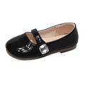 nsendm Female Shoes Little Kid Shoes for Kids Girls Size 13 Casual Shoes Dance Shoes Thick Sole Round Toe Buckle Dress Shoes Tennis Shoes Size 3 Black 11