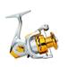 LADAEN Metal Spinning Fishing Reel with Aluminum Alloy Wire Cup for Sea Pole Fishing Use Gold 2000