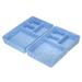 Uxcell Felt Drawer Organizer 2 Pack 4 Compartments Desk Drawers Organizer Tray Light Blue