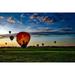 Sky Clouds Sunrise Takeoff Iowa Hot Air Balloons - Laminated Poster Print - 12 Inch by 18 Inch with Bright Colors and Vivid Imagery