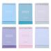 6Pcs Paper Calendars Creative 2022 Calendars Desktop Calendars (Assorted Color)