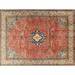 Ahgly Company Indoor Rectangle Traditional Fire Brick Red Persian Area Rugs 3 x 5