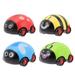 FRCOLOR 4pcs Pull Back Car Mini Push Toys Kids Boys Toys Birthday Party Bag Fillers for Kids (Beetle Ladybug Bee Dragonfly)