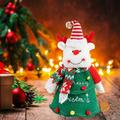 PATLOLAV Christmas Plush Toys Santa Claus Plush Doll Reindeer Stuffed Animal Snowman Plush Toys Christmas Stuffed Animal Set for Boys and Girls Xmas Decorations Home Office Car Ornament