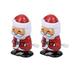 2pcs Christmas Gift Walking Props Santa Claus Model Clockwork Toys Santa Shaking Head Wind-up Toys Party Favors Party Supplies for Kids Child