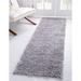 Davos Collection Area Rug - Solid (2 7 X 20 Runner Sterling)