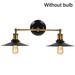 Wall Sconce Lighting Industrial 2 Light Wall Mounted Indoor Wall Light Fixtures with Metal Shadeï¼ŒLight for Kitchen Living Room Hallway Wall Black