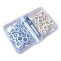 1Box Copper DIY Grommet Tools Button Eyelets Install Accessories Golden Silver