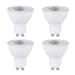 Gu10 Led Warm Natural White Bulb Long Lifespan Daylight 3CCT 7w-50w Equivalent 490lm Cri83 Dimmable Led Light for Recessed Track Lighting Halogen Replacement Energy Star (4-Pack) (5000K 4 Pack)