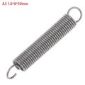 (1.0*8*50mm) 1Pc Extension Tension Spring Springs Steel Hook Expansion Spring Wire Dia 1.0mm