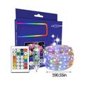 Dengmore Outdoor String Lights 65.6ft Strip Lights 16 RGB Color Music Sync Smart Light Christmas USB Lights Decoration Remote Control Timer String Light for Countyard Party Garden