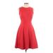 Lands' End Casual Dress: Red Dresses - Women's Size 6