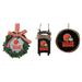 The Memory Company Cleveland Browns Three-Pack Wreath, Sled & Circle Ornament Set