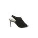 Cole Haan Heels: Slingback Stilleto Cocktail Party Black Solid Shoes - Women's Size 6 - Open Toe