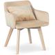 Chaise / Fauteuil scandinave Gybson Velours Beige - Beige