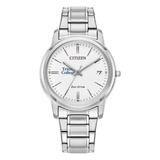 Women's Citizen Watch Silver Trinity Bantams Eco-Drive White Dial Stainless Steel
