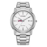Men's Citizen Watch Silver Loyola Marymount Lions Eco-Drive White Dial Stainless Steel