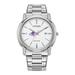 Men's Citizen Watch Silver Abilene Christian University Wildcats Eco-Drive White Dial Stainless Steel