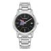 Women's Citizen Watch Silver Detroit Mercy Titans Eco-Drive Black Dial Stainless Steel