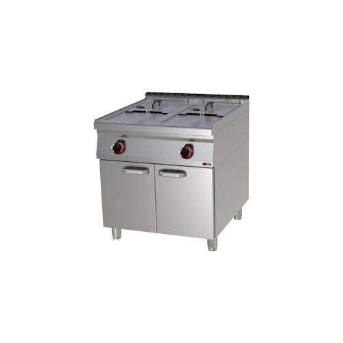 Groju Gastro Elektro Fritteuse Friteusse Standgerät Unterbau 34 Liter 800x900x900 mm 50-190°C 27 kW